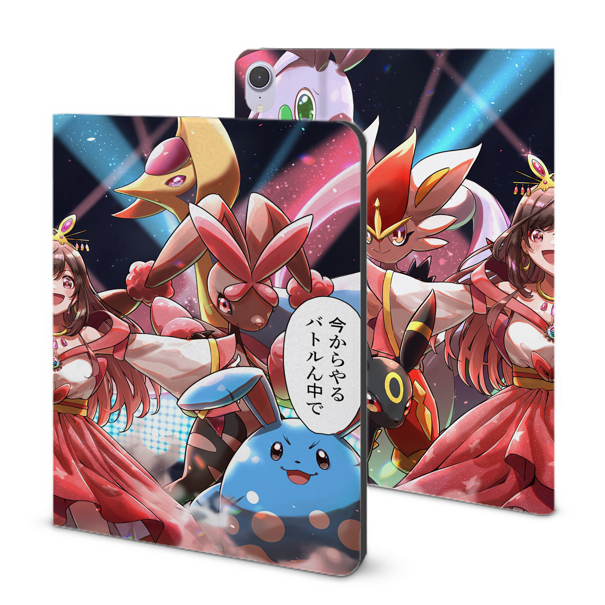 （画像用） ポケットモンスター Pokémon IPad ケース ブック型 PUレザー TPU 耐衝撃 軽量 薄型 ペン収納なし 全面保護 IPad 各モデル対応